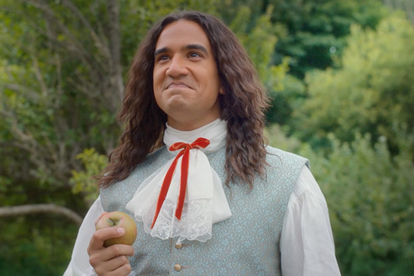 Isaac Newton played by Nathaniel Curtis in Doctor Who: Blue Wild Yonder