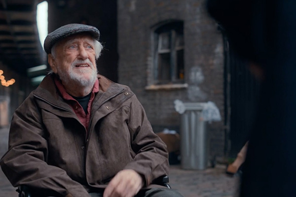 Wilfred Mott played by Bernard Cribbins in Doctor Who: Blue Wild Yonder