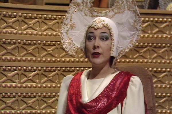The Inquisitor played by Lynda Bellingham in Doctor Who: The Ultimate Foe