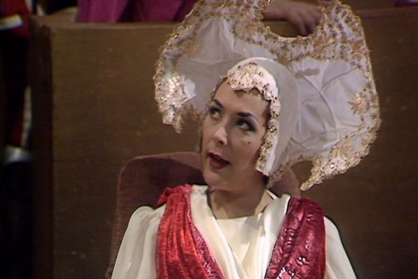 The Inquisitor played by Lynda Bellingham in Doctor Who: The Ultimate Foe