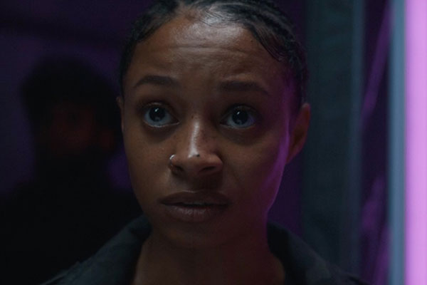 Corporal Jane Hart played by Catherine Garton in Doctor Who: Homo Aqua