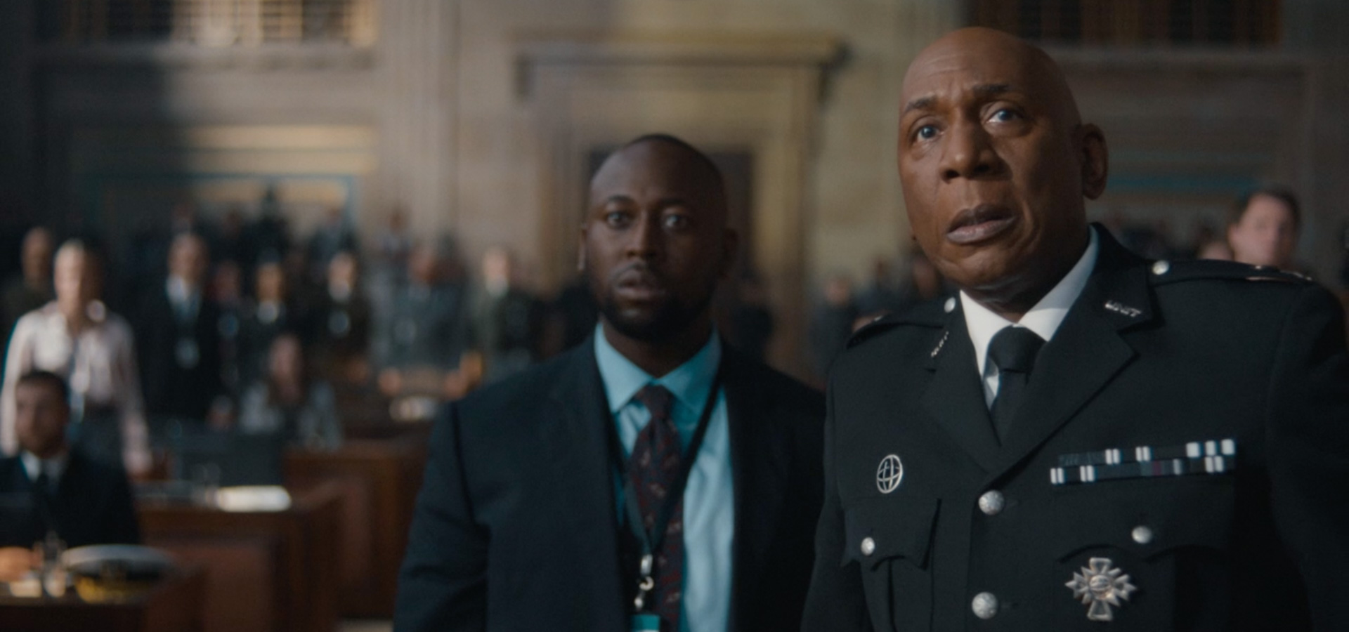 General Austin Pierce played by Colin McFarlane in Doctor Who: Plastic Apocalypse