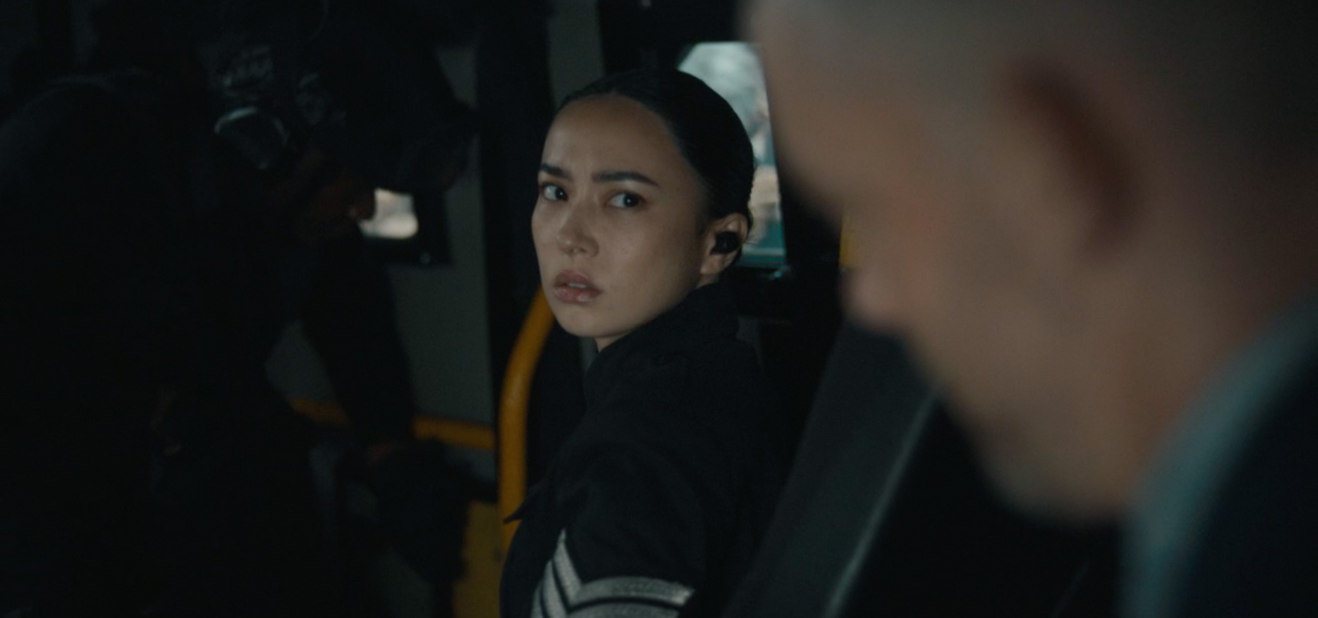 Sergeant Hana Chakri played by Francesca Corney in Doctor Who: Plastic Apocalypse