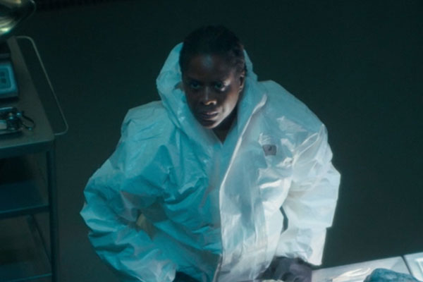 Dr Kadie Bangura played by Lucy Vandi in Doctor Who: The End of the War