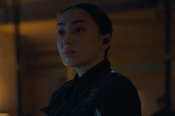 Sergeant Hana Chakri played by Francesca Corney in Doctor Who: The End of the War